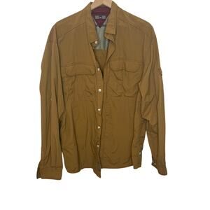 REI Men's XL UPF 40 Long Sleeve Button Front Casual Camp Shirt Outdoor Fishing